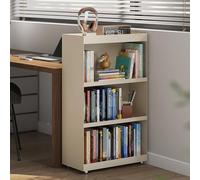 JHDXL Libreria rotante a 360 gradi, Scaffale con Struttura in Metallo, Librerie Salvaspazio Divisorio, per soggiorno, studio, casa, ufficio, camera da letto(White)