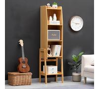 JHDXL Libreria Verticale, Moderna Torre Verticale per Libri, Librerie Salvaspazio Divisorio, Portaoggetti per Camera da Letto, Soggiorno, Bagno, Cucina, Ufficio(Wood,146cm/57.5in)
