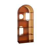 JHDXL Libreria Verticale, Scaffale Porta Libri Salvaspazio a 5 Ripiani, Torre Verticale per Libri, per Ufficio Domestico, Soggiorno, Camera da Letto, Cucina(Brown)