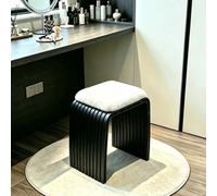 JHDXL Panca Imbottita Scarpiera, Pouf Contenitore, con design senza braccioli e altezza ridotta, per sala da pranzo, soggiorno, corridoio, cucina, ingresso(Black1)