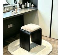 JHDXL Panca Imbottita Scarpiera, Pouf Contenitore, con design senza braccioli e altezza ridotta, per sala da pranzo, soggiorno, corridoio, cucina, ingresso(Black2)
