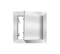 JHDXL Pannello di Accesso in Acciaio Inossidabile, Porta di Accesso, Copertura per Fori Elettrici e Idraulici, Piastra sportello di Apertura Bianca(40 * 40CM/15.7 * 15.7IN)
