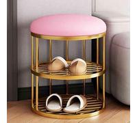 JHDXL Scarpiera Girevole, Scarpiera Verticale Rotonda, Espositore Girevole For Scarpe, Giostra Rotonda For Riporre Le Scarpe, Rotondo Storage Scarpiera(Pink)