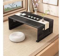 JHDXL Tavolo da Altare Buddista, Tavolo da Altare Basso Pieghevole per Seduta A Pavimento, for Relax, Preghiere, Divinazione, Culto, Decorazione For La Casa Del Santuario Buddista(Black,70cm/28in)