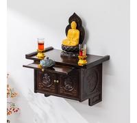 JHDXL Tavolo da Altare Buddista, Tavolo Da Meditazione E Preghiera Tavolo Per Offerte Con Statua Del Buddha, per l'altare per spirituali,per Decorazione Stanza(50 * 30 * 34.5cm/20 * 12 * 13.5in)