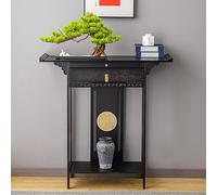 JHDXL Tavolo Da Altare Ofrenda con Cassetto, Supporto in Legno per Statua del Buddha, per Meditazione, Buddismo, Stregoneria, Incenso Domestico e Puja(120 * 40 * 100cm/47.5 * 16 * 39.5in)