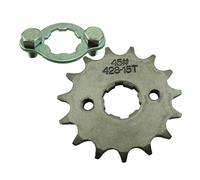 JHENSH Pignone anteriore per motore 428 da 20 mm, per pit bike cinesi CRF XR 50 70 KLX110 TTR SDG SSR (15 denti)