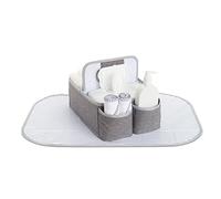 Jheppbay Munchkin Portable Diaper Caddy Organizer, Grey