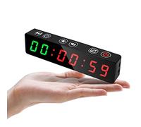 Jhering Timer da Palestra Portatile, Orologio da Allenamento con Batteria Ricaricabile, Magnete Integrato, Conto alla Rovescia per Palestra di Casa Garage Fitness, Interval Training, TABATA, Boxe