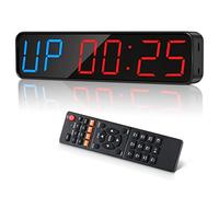 Jhering Timer da Palestra, Portatile, Timer a Intervalli con Batteria Ricaricabile e Magnete Integrato, Ampio Display Digitale Anti Vertigini, Orologio da Allenamento Aggiornato per Palestra di Casa
