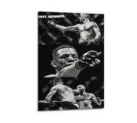 JHFQ Nate DiazWall - Poster su tela con album musicali e film, pittura decorativa per soggiorno e camera da letto, 40 x 60 cm, stile cornice