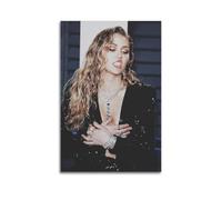 JHFQ Poster su tela di Miley Cyrus, con album musicali e film, pittura decorativa per soggiorno e camera da letto, 50 x 75 cm, senza cornice