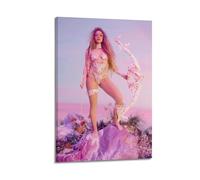 JHFQ Poster su tela di Miley Cyrus, con album musicali e film, pittura decorativa per soggiorno e camera da letto, 40 x 60 cm, con cornice