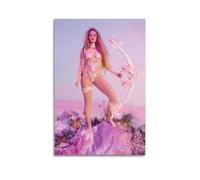 JHFQ Poster su tela di Miley Cyrus, con album musicali e film, pittura decorativa per soggiorno e camera da letto, 50 x 75 cm, senza cornice