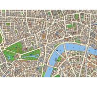 JHG Central London 2000 Street Map Puzzle 1000 Pezzi 690mm x 480mm
