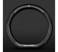 JHGFGFFVV Coprivolante Auto, per MG MG3 II 2013-2023 2024 Coprivolante Auto Elegante Resistente, Copertura Protettiva Volante,Black
