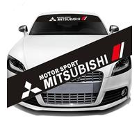 JHGFVBG Adesivi per Protezione Solare, Per Mitsubishi EVOLUTIONASX Pajero sport Outlander Grandis Lancer Striscia Parasole per Parabrezza Auto,Adesivi Decorativi,accessorio per striscioni