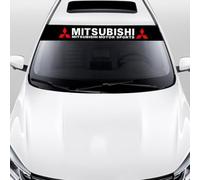 JHGFVBG Adesivi per Protezione Solare, Per Mitsubishi L200 EVO Grandis Fortls Colt i-MiEV Eclipse Attrage Striscia Parasole per Parabrezza Auto,Adesivi Decorativi,accessorio per striscioni