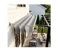 JHIAADEY Ombra a Onda Vela a Forma di U, Vela Ombreggiante Retrattile, con Kit Di Installazione per Patio, Terrazza, Giardino, Veranda(W:1M/3.28ftxL:14m/46ft)