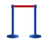 JHIAADEY Paletti Delimitazione,Transenne Eliminacode Separacode,Sicurezza In Ferro Paletti Delimitazione,Utilizzato For Dividere Le Code In Luoghi Pubblici,Scuole,Teatri,Alberghi(Blue,2M/6.5FT)