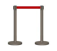 JHIAADEY Paletti Delimitazione,Transenne Eliminacode Separacode,Sicurezza In Ferro Paletti Delimitazione,Utilizzato For Dividere Le Code In Luoghi Pubblici,Scuole,Teatri,Alberghi(Coffee,5M/16.4FT)