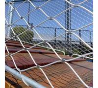 JHIAADEY Rete Di Sicurezza Flessibile,Rete In Corda Di Acciaio Inossidabile,Rete In Corda Di Acciaio Inossidabile 304,Maglia In Corda In Acciaio Inossidabile,Recinzioni(30 * 1.5m/98.4 * 4.9ft)