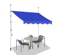 JHIAADEY Tenda Da Sole A Bracci Con Manovella,Tenda Autoportante Da Sole Per Esterno,Tenda Avvolgibile Esterno,Resistente All'Acqua E Ai Raggi Uv,Adatto For Ingressi,Balconi(Dark green,4M/13.1FT)