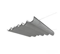 JHIAADEY Vele parasole retrattili Telo copertura pergolato Vela parasole con set completo di accessori - Ideale per patii, portici, giardini e cortili(W:1M/3.28ft*L:4m/13.1ft)