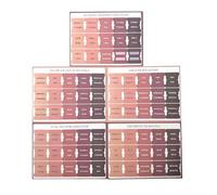 JHIALG 5/25 fogli di etichette della Bibbia, grandi lettere stampate in PVC, autoadesive, pagine adesive per libri della Bibbia, colorate, per lo studio della Bibbia, facile navigazione