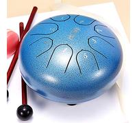 JHKGY Kid Steel Drum Kit,Batteria Professionale in Acciaio per Strumenti A Percussione,8 Note 6 Pollici C-Key -Tamburo per Lingua in Acciaio, con Borsa da Viaggio Imbottita, Mazze,O