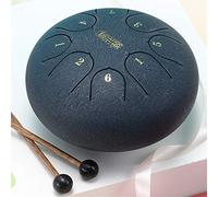 JHKGY Kid Steel Drum Kit,Batteria Professionale in Acciaio per Strumenti A Percussione,8 Note 6 Pollici C-Key -Tamburo per Lingua in Acciaio, con Borsa da Viaggio Imbottita, Mazze,F