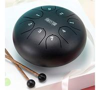 JHKGY Kid Steel Drum Kit,Batteria Professionale in Acciaio per Strumenti A Percussione,8 Note 6 Pollici C-Key -Tamburo per Lingua in Acciaio, con Borsa da Viaggio Imbottita, Mazze,D