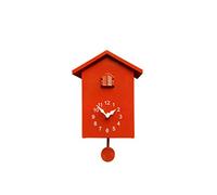 JHKGY Orologio A Cucù,Voci Di Uccelli Naturali O Richiamo Del Cuculo,Orologio Da Parete Moderno Con Pendolo, Basso Consumo Energetico E Utilizzo A Lungo Termine,Applicazione Multi Scenario,Rosso