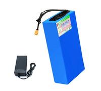JHKJ Batteria agli ioni di litio 48 V 50 Ah per bicicletta elettrica, motore 0-2500 W, per tricicli elettrici e moto, con caricabatterie, Xt60,48 V 50 Ah