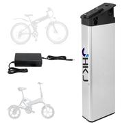 JHKJ Batteria agli ioni di Litio per Bici Pieghevole da 48 V 13 Ah 15 Ah 17,5 Ah Batterie Rimovibili al Litio Integrate da 52 V 17,5 Ah con Caricabatterie e Porta a 5 Fori,52v 17.5ah