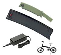 JHKJ Batteria agli ioni di Litio per Bici Pieghevole Ebike da 36 V, 7,8 Ah, 9 Ah, 9,6 Ah, 10,5 Ah, Forma Curva da 36 Volt, Pacco Batteria al Litio di Ricambio Nascosto,36v,9Ah