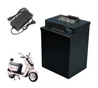 JHKJ Batteria al Litio 48V 60V 72V per Moto elettriche, batterie per ciclomotori da 40Ah con Caricabatterie, batterie a Ciclo Profondo per Motori da 1900W-2800W,72v40ah
