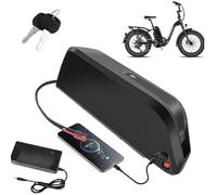 JHKJ Batteria al Litio da 36V 24Ah 21Ah, Batteria di Ricambio da 48V 8Ah 10,4Ah, batterie per Tubo Obliquo da 24V 17,5Ah 15Ah per Kit Motore da 250W a 1100W con Blocco di Sicurezza,48v21ah