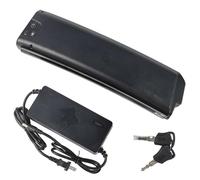 JHKJ Batteria al Litio da 48V Batteria Pieghevole da 48V 10,4AH 14AH Batteria agli ioni di Litio da 48V con caricabatteria e Interruttore Batteria Curva da 48V per Motore da 500W-650W,48v14ah