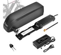 JHKJ Batteria al Litio per Tubo Obliquo per Bici elettrica 36V 20,8Ah Rimovibile Batteria per Bicicletta elettrica 48V 52V 20Ah con Caricabatterie Piastra di Base a 4 Pin Porta USB,48v 18ah
