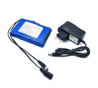 JHKJ Batteria al Litio Ricaricabile da 12.6 V per Barra Luminosa a LED/robotica/Telecamera/lampione Stradale/Vari dispositivi DC 12.6 V 6800 mAh. Batteria di Backup.