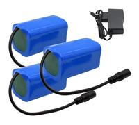 JHKJ Batteria al Litio sostituibile da 7,4 V e 12800 mAh per Barche da Lancio telecomandate e Barche da Pesca con Caricabatterie CC,7.4v 12800mah 3pack
