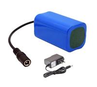 JHKJ Batteria al Litio sostituibile da 7,4 V e 12800 mAh per Barche da Lancio telecomandate e Barche da Pesca con Caricabatterie CC,7.4v 12800mah