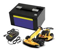 JHKJ Batteria di Litio per Go Kart da 54V e 13,5Ah, Batteria di Litio per Carrello da Golf da 54 Volt e 13500mAh per Motore da 700W con Caricabatterie e Maniglia per Il Trasporto