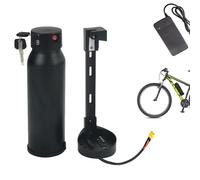 JHKJ Batteria per Bici elettrica a Forma di Bottiglia da 36 V, 5,2 Ah, 6,4 Ah, 6 Ah, 7 Ah, Pacco Batteria agli ioni di Litio da 36 Volt con Porta USB e caricabatteria,36v,7Ah