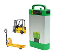 JHKJ Batteria per Carrello elevatore Elettrico da 48 V 15 Ah 20 Ah Batteria agli ioni di Litio per transpallet Elettrico da 24 V 28 Ah per Camion per logistica da Magazzino,A,48V 20Ah