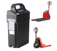 JHKJ Batteria per transpallet 24V 20Ah Batteria per Carrello elevatore Elettrico 24 Volt Batterie LiFePO4 con Caricabatterie per Carrello elevatore/trasportatore Manuale,24v20ah
