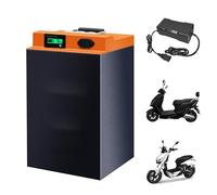 JHKJ Batterie agli ioni di Litio da 72V 42Ah, Batteria al Litio per Motocicletta da 60V 55Ah, Batteria LiFePO4 da 48V 65Ah con Caricabatterie per Kit di conversione Motore da 0 a 5000W,60v55ah