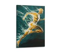 JHKJTK Album fotografico moderno per famiglia, decorazione artistica da parete per bagno, poster astratto che corre e sport, per motivazione e ispirazione, opere d'arte su tela, 20 x 30 cm