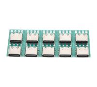 JHKNNK 10 Pezzi Adattatore USB C Femmina Tipo 3.1 Scheda PCB in Lega di Zinco per Trasmissione Dati Veloce e Stabile per Cablaggi e Riparazioni Fai da Te